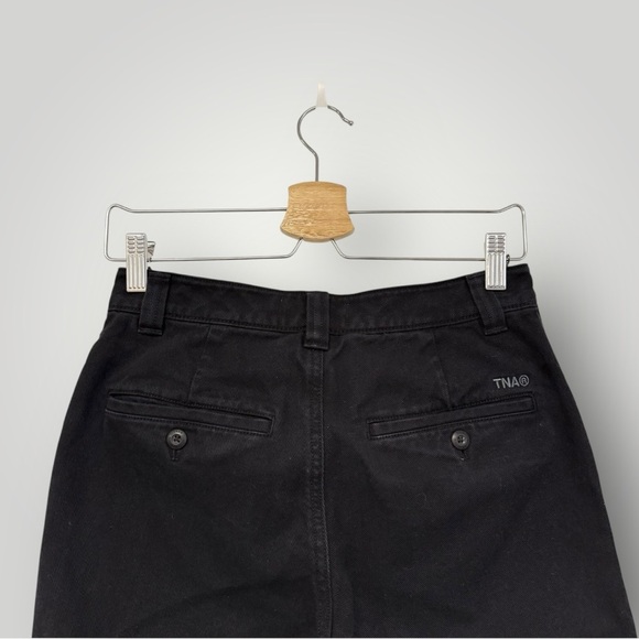 Aritzia TNA Cargo Pants Jeans Womens Sz 2 Black High Rise Cargo Straight Baggy - Picture 10 of 11